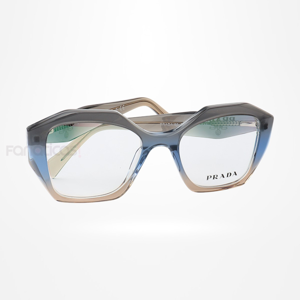 Armação de Óculos Quadrado PD58 Cinza Escuro Degrade