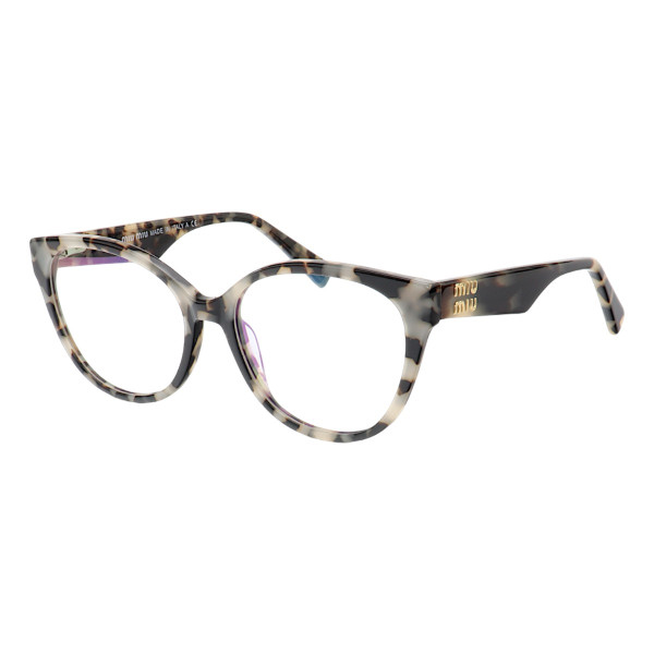 Armação de Óculos Oval MM01 Creme Tartaruga