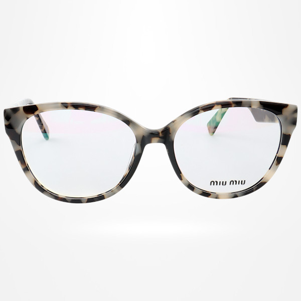 Armação de Óculos Oval MM01 Creme Tartaruga