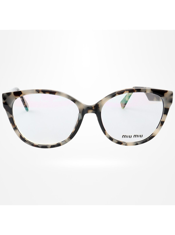 Armação de Óculos Oval MM01 Creme Tartaruga