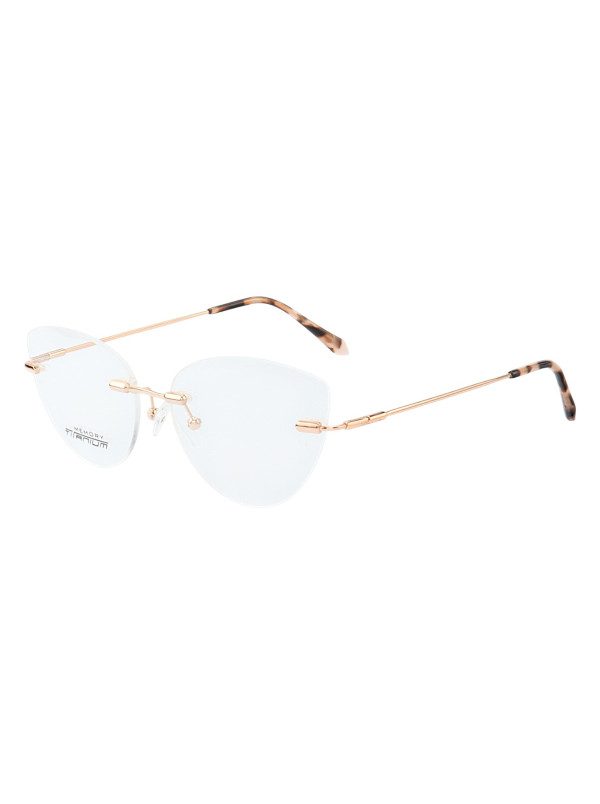 Armação de Óculos Gatinho Balgriff Memory Titanium MT6845 Tartaruga