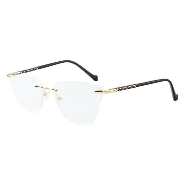 Armação de Óculos Gatinho Balgriff YY3003 Preto