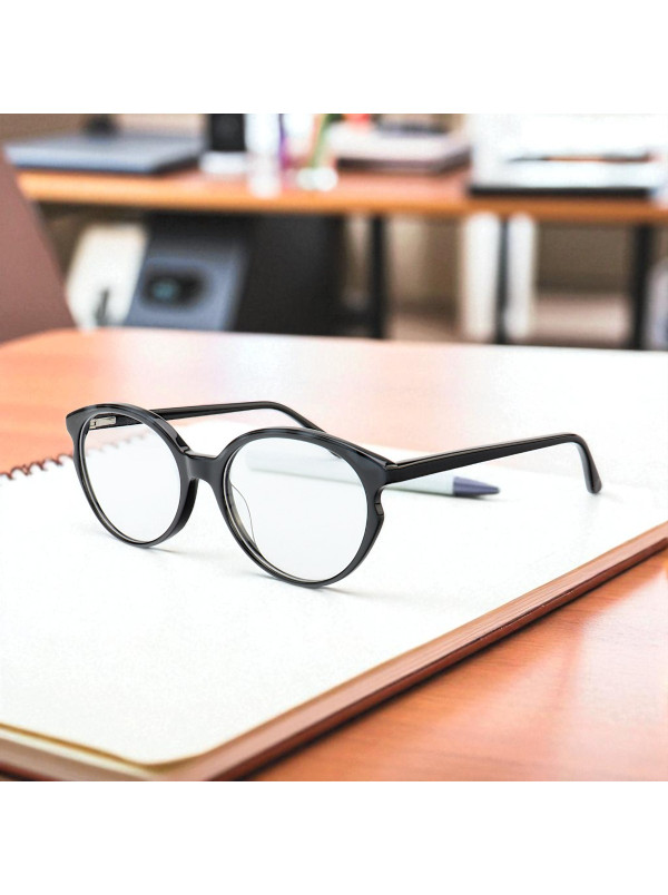 Armação de Óculos Oval MC3836 Preto