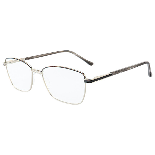 Armação de Óculos Retangular MT6923 Preto e Prata