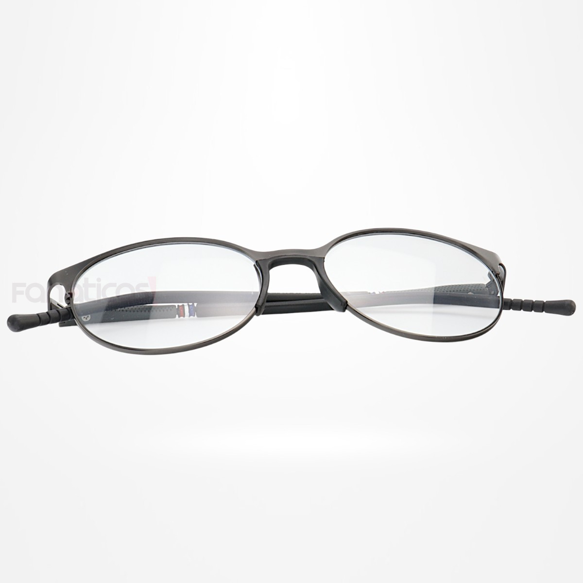 Armação de Óculos Redonda ZR233 Preto e Cinza
