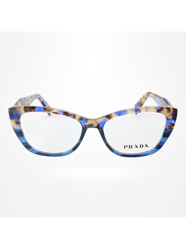 Armação de Óculos Gatinho PD102 Azul Tartaruga