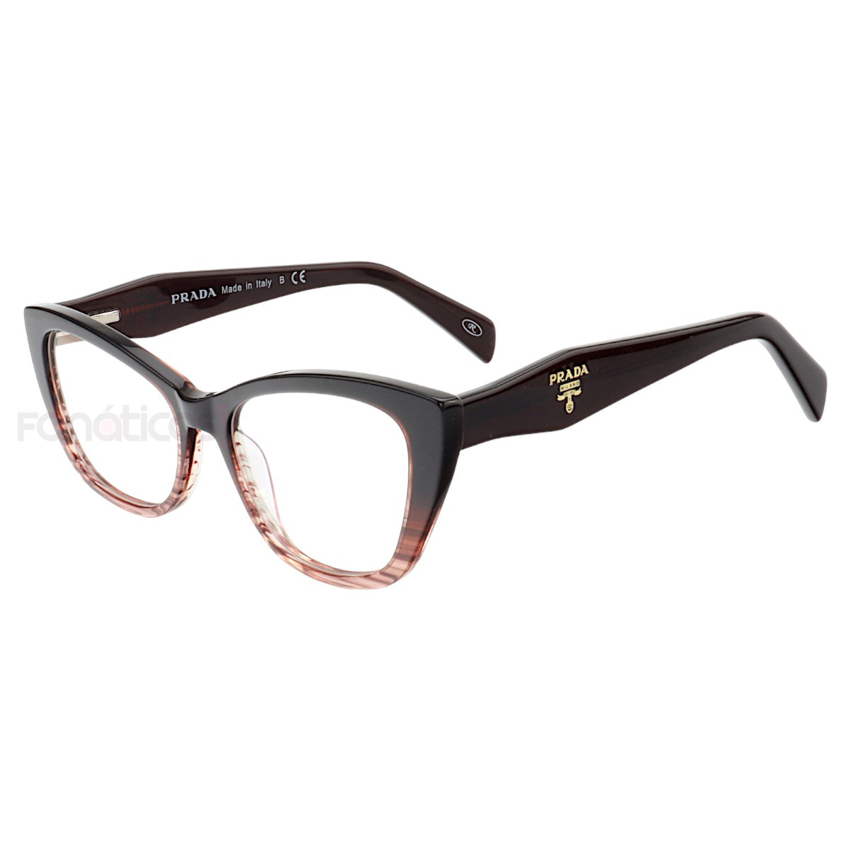 Armação de Óculos Gatinho PD102 Preto Degrade