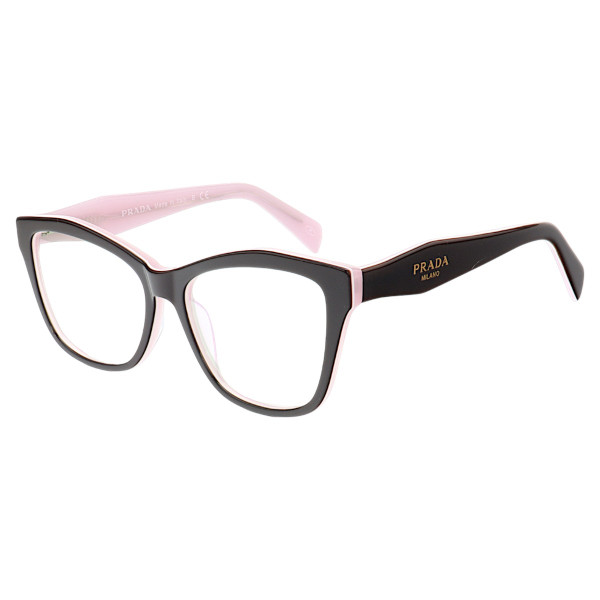 Armação de Óculos Quadrado PD0801 Preto e Rosa