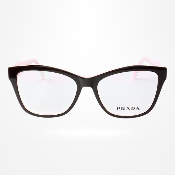 Armação de Óculos Quadrado PD0801 Preto e Rosa