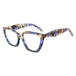 Armação de Óculos Quadrado P26YS Azul Tartaruga