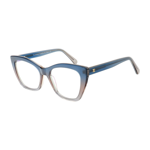 Armação de Óculos Gatinho CH3340 Azul Degrade