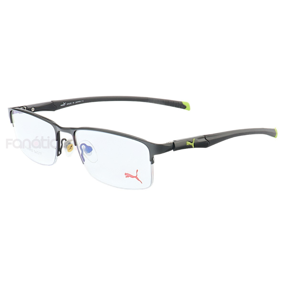 Armação de Óculos Retangular PM5450 Preto e Verde