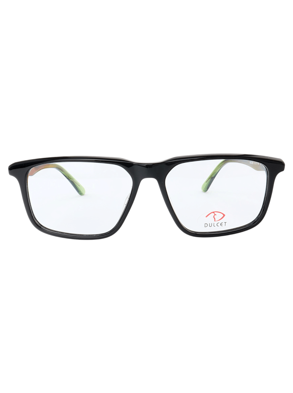 Armação de Óculos Quadrado MC3908 Preto e Verde