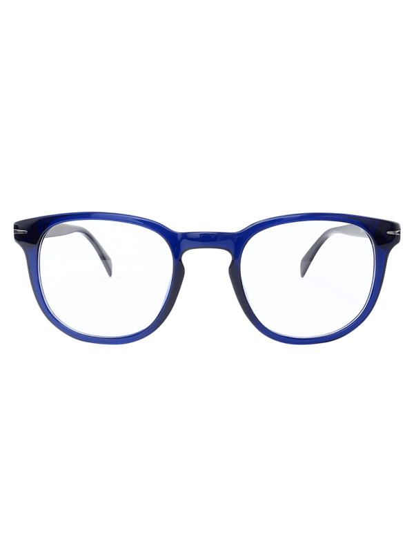Armação de Óculos Quadrado DB1015 Azul e Preto
