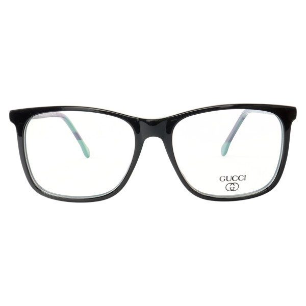 Armação de Óculos Quadrado GG05540 Preto e Cinza
