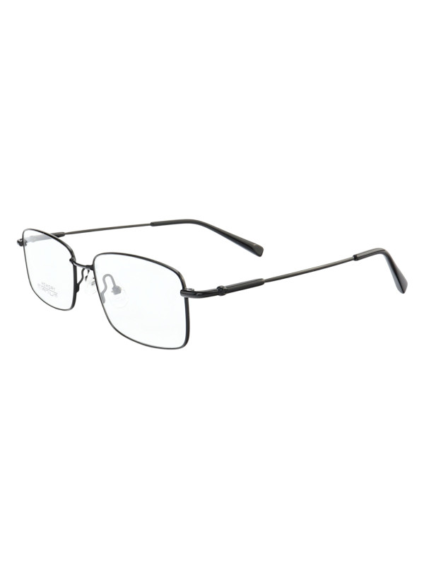 Armação de Óculos Retangular MT6587 Memory Titanium Preto