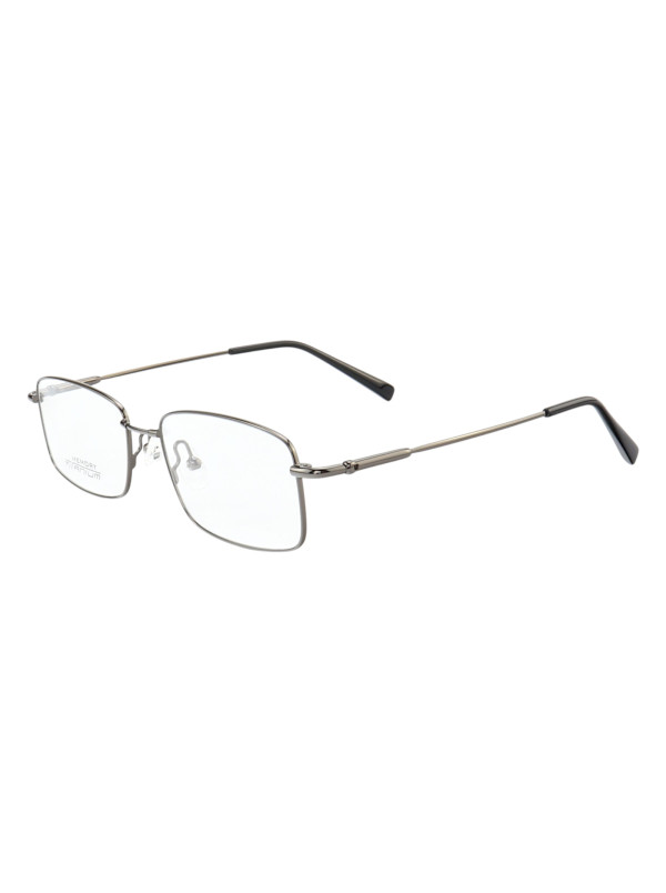 Armação de Óculos Retangular MT6587 Memory Titanium Grafite