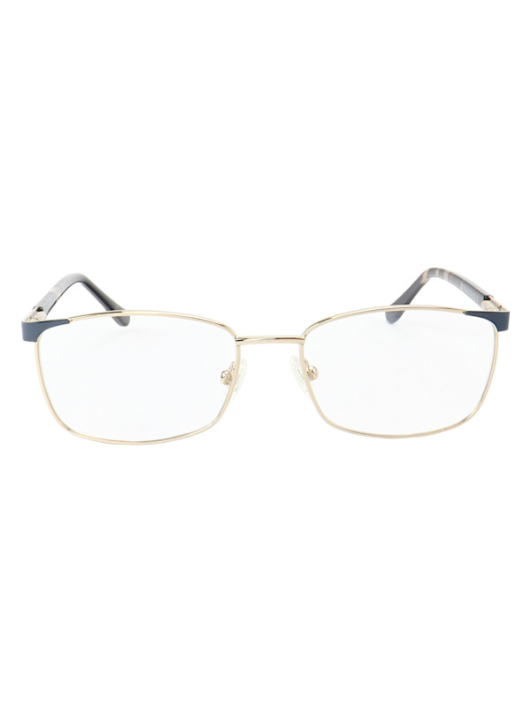 Armação de Óculos Retangular MT6913 Dourado e Azul Tartaruga