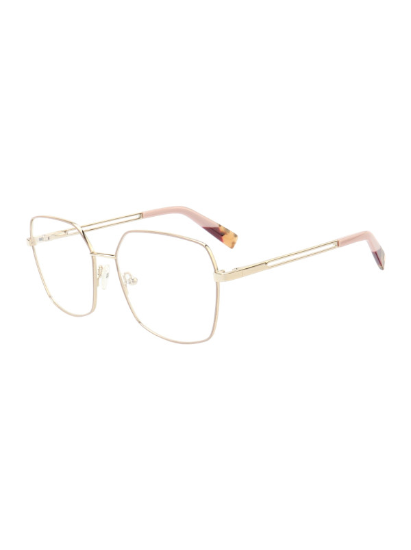 Armação de Óculos Quadrado MT6947 Dourado e Rosa