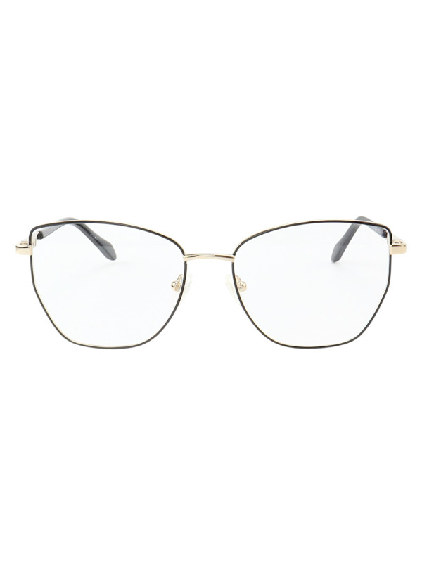 Armação de Óculos Quadrado MT8023 Preto e Dourado