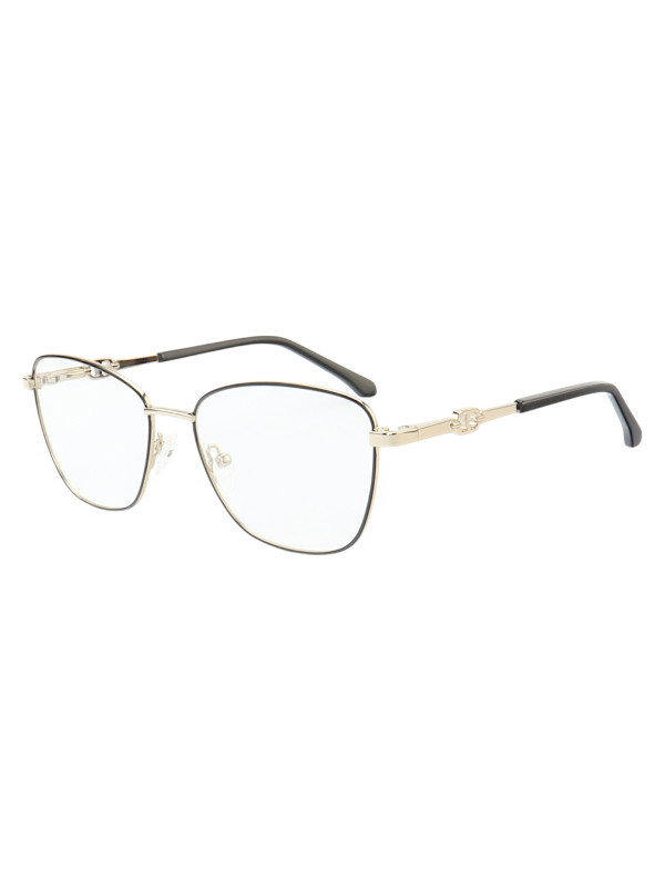 Armação de Óculos Gatinho MT8055 Prata Gold e Preto