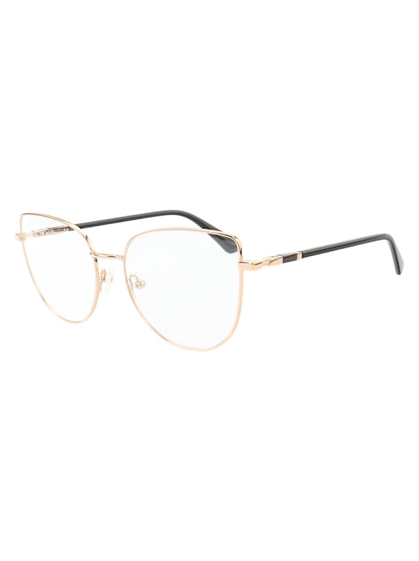 Armação de Óculos Gatinho MT8027 Dourado e Preto