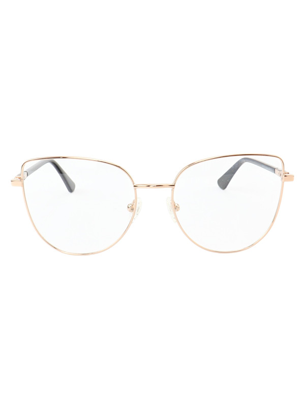 Armação de Óculos Gatinho MT8027 Dourado e Preto