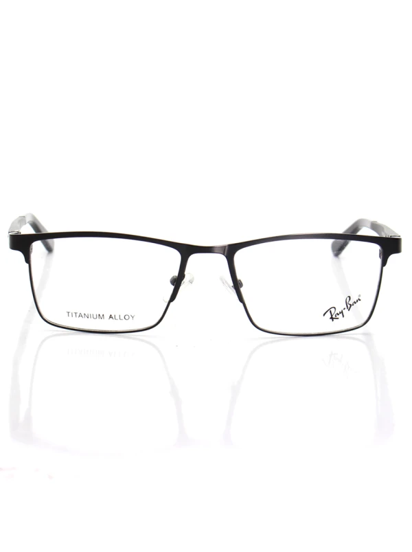 Armação de Óculos Masculina FN9127 Metal Titanium Preto