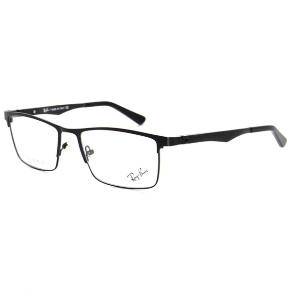 Armação de Óculos Masculina FN9127 Metal Titanium Preto