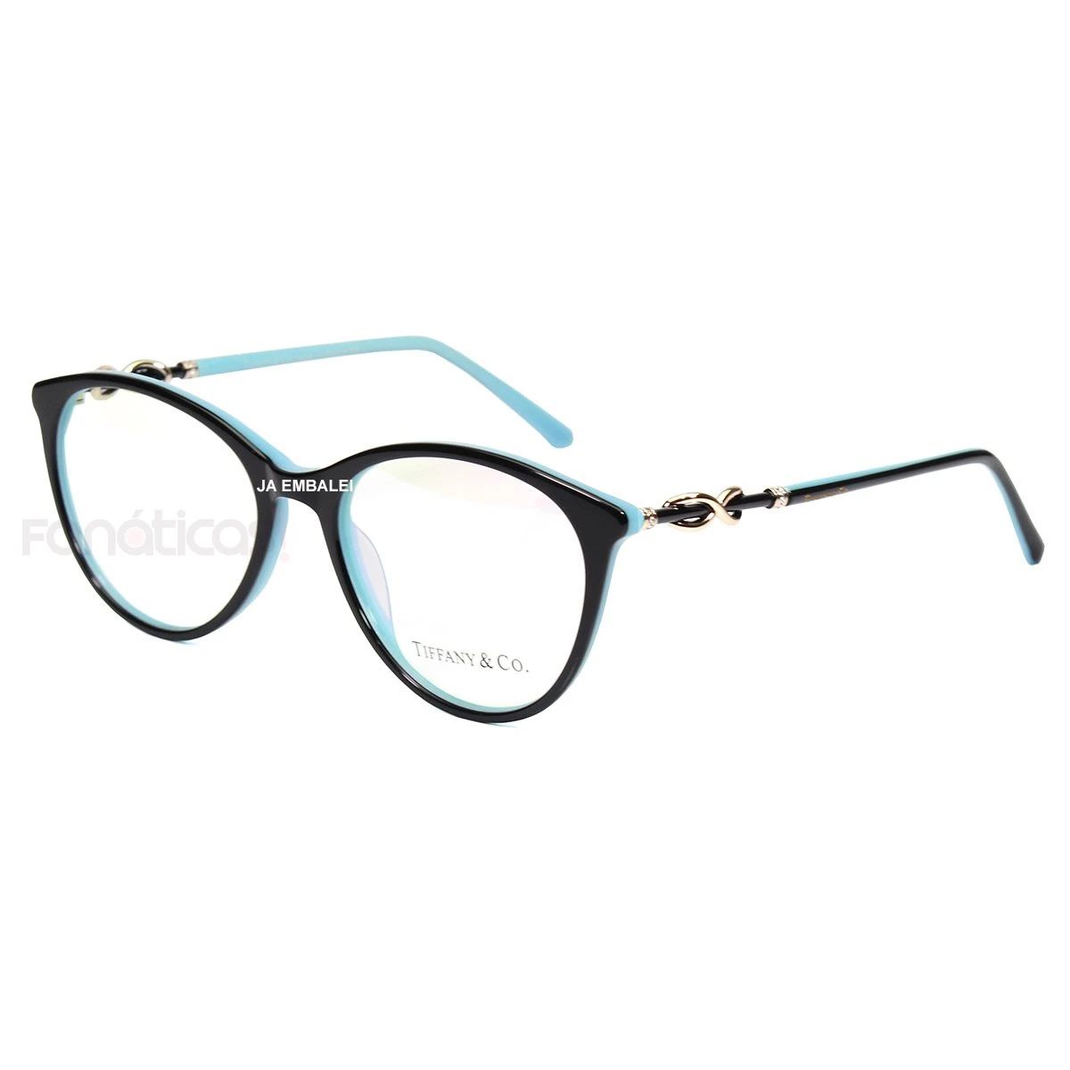 Oculos Armação de Grau Tiffany & Co. Infinity  TF2161 B - Preto e Azul