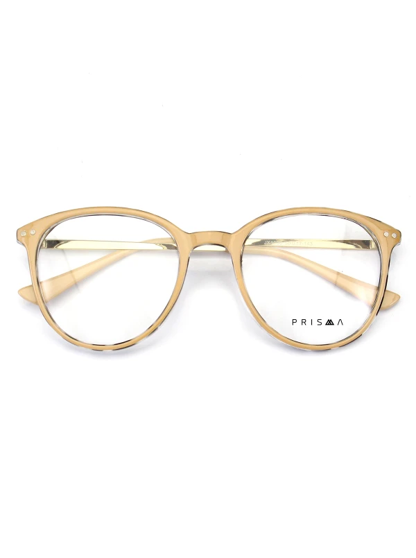 Armação de Óculos Redonda Marta JX006 Nude