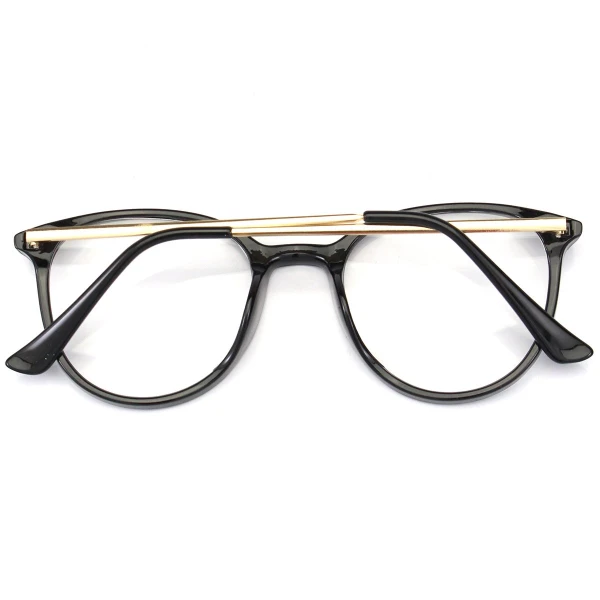 Armação de Grau Redonda 58607B Preta