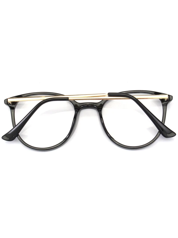 Armação de Grau Redonda 58607B Preta