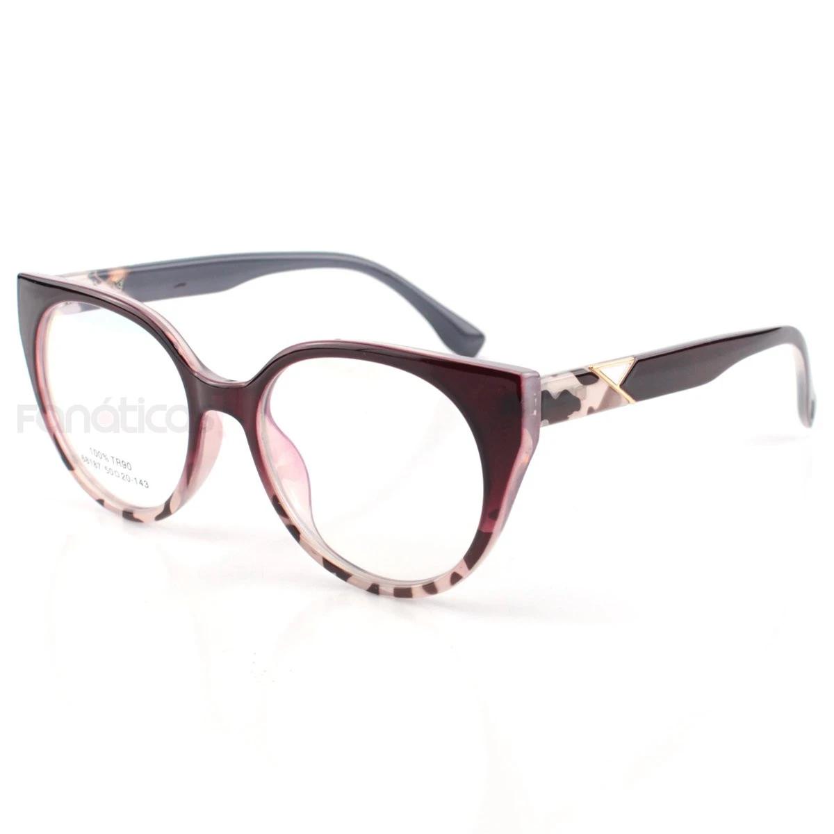 Oculos Armação Para Grau Feel Good - Vinho Degrade