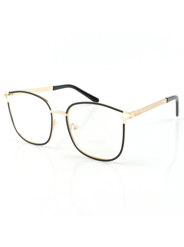 Armação de Óculos Quadrada 2127 Dourado e Preto