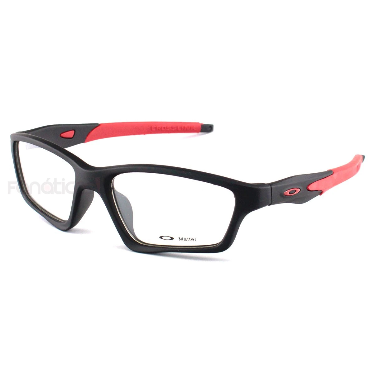 Armacao de Óculos Crosslink OX8031 Preta e Vermelho