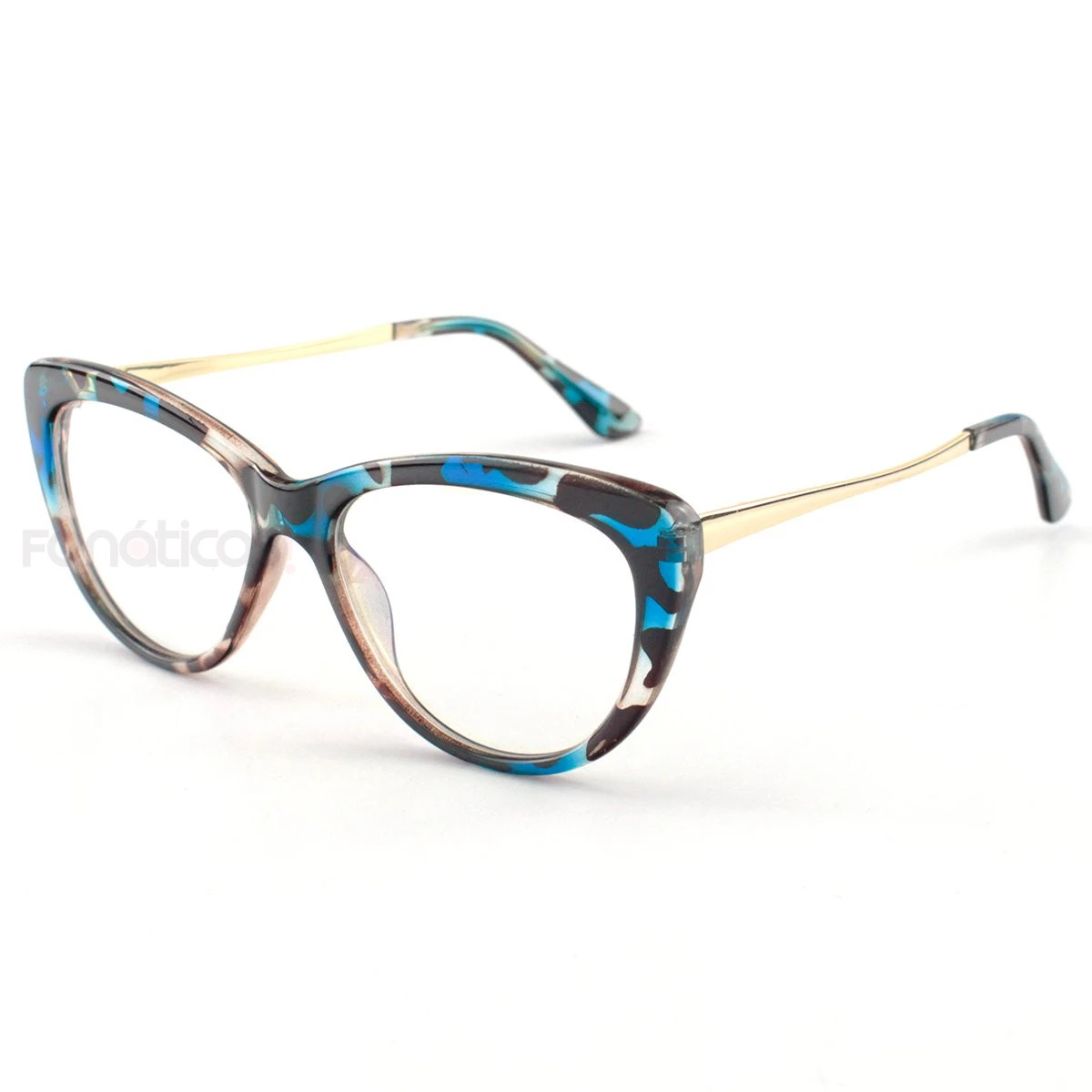 Oculos Armação Para Grau Gatinho Vick - Onça Azul