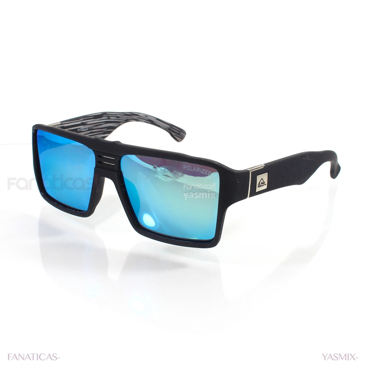 Óculos Quiksilver Enose Preto Fosco com Lente Azul Espelhada