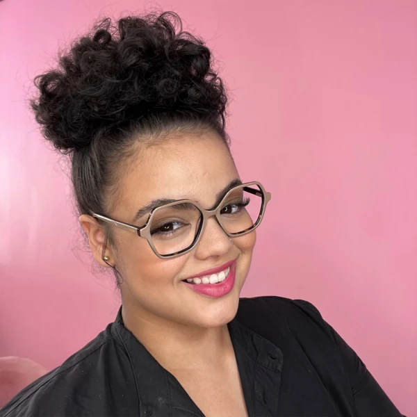 Armação de Óculos Quadrada VO5363 Nude