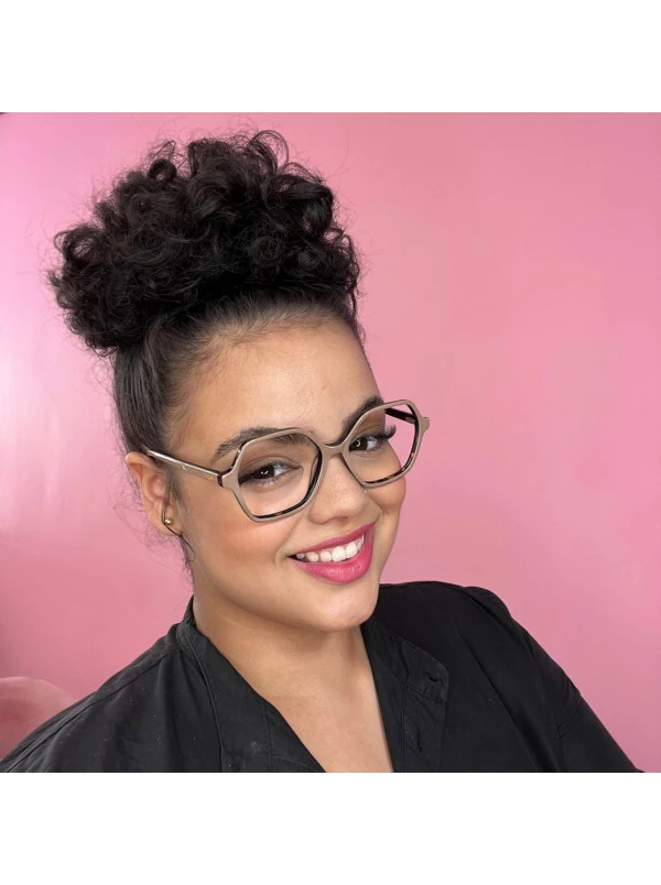 Armação de Óculos Quadrada VO5363 Nude