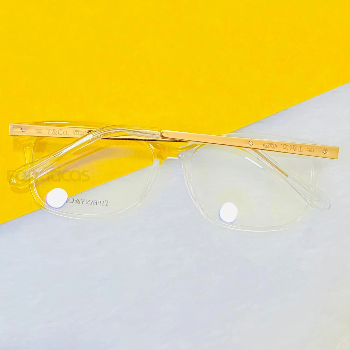 Armação de Óculos Retangular TF2131 Transparente