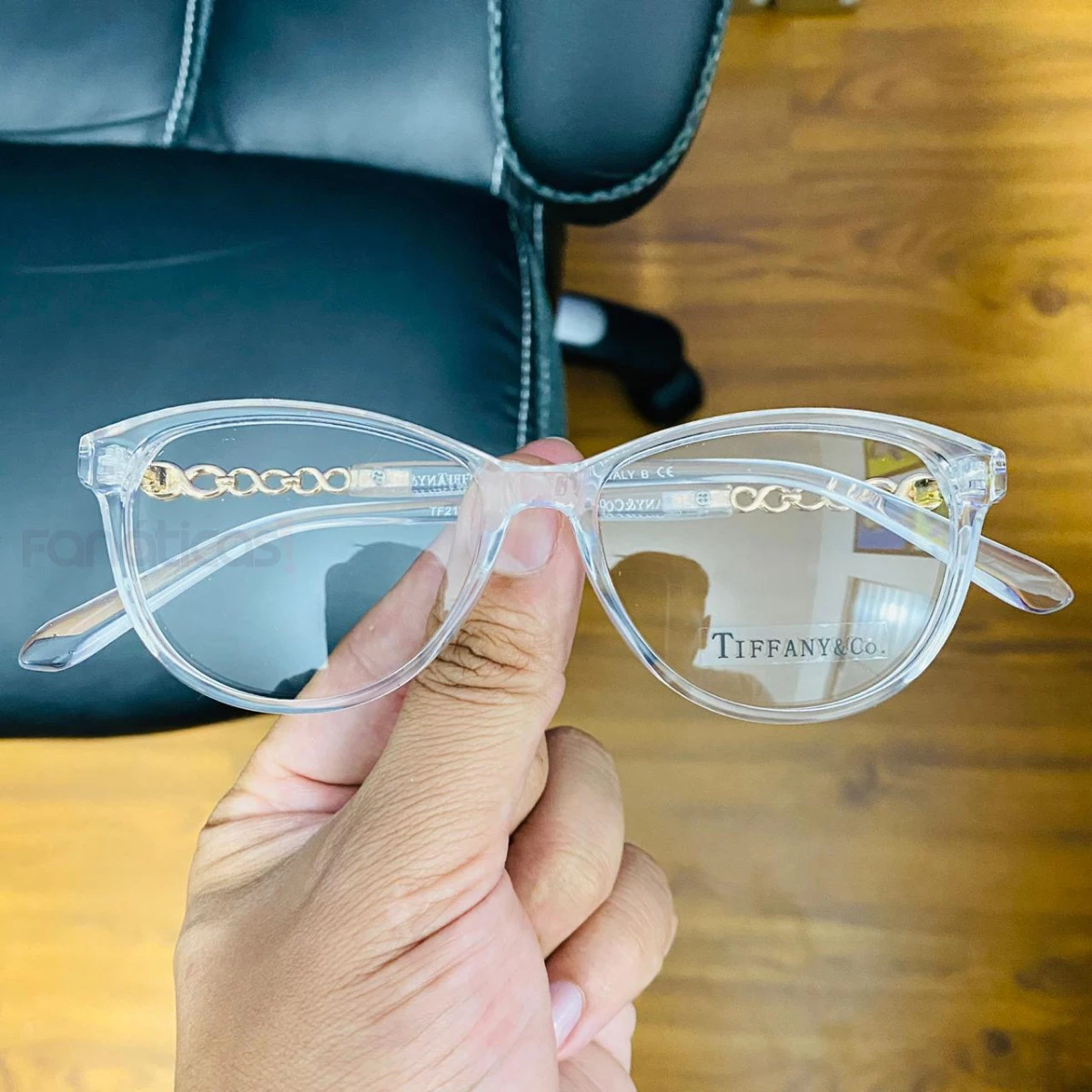 Armação de Óculos Oval Infinito TF2120 Transparente