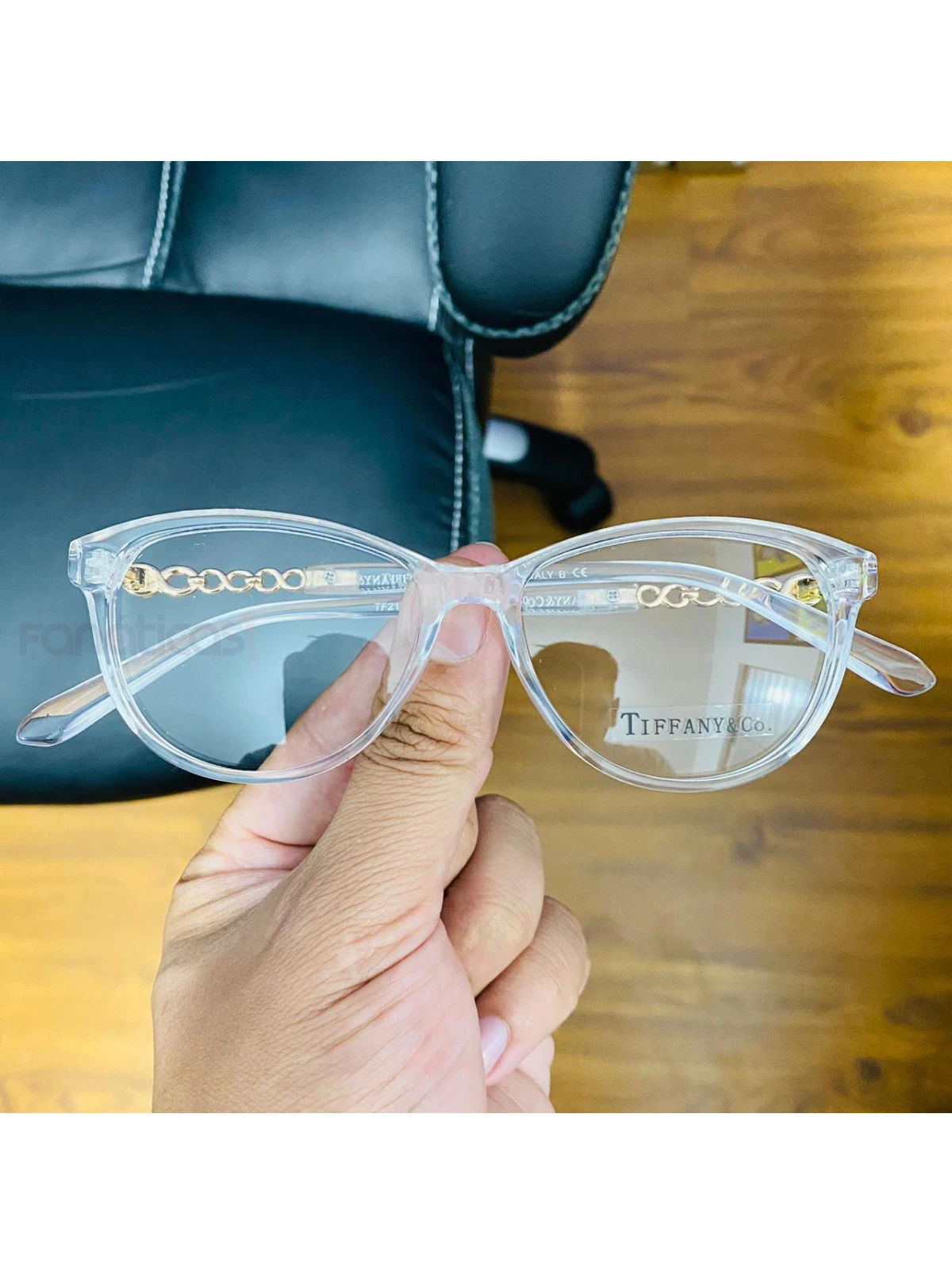 Armação de Óculos Oval Infinito TF2120 Transparente