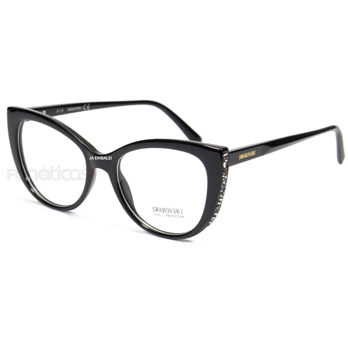 Armação de Óculos Gatinho SK5291 Preto