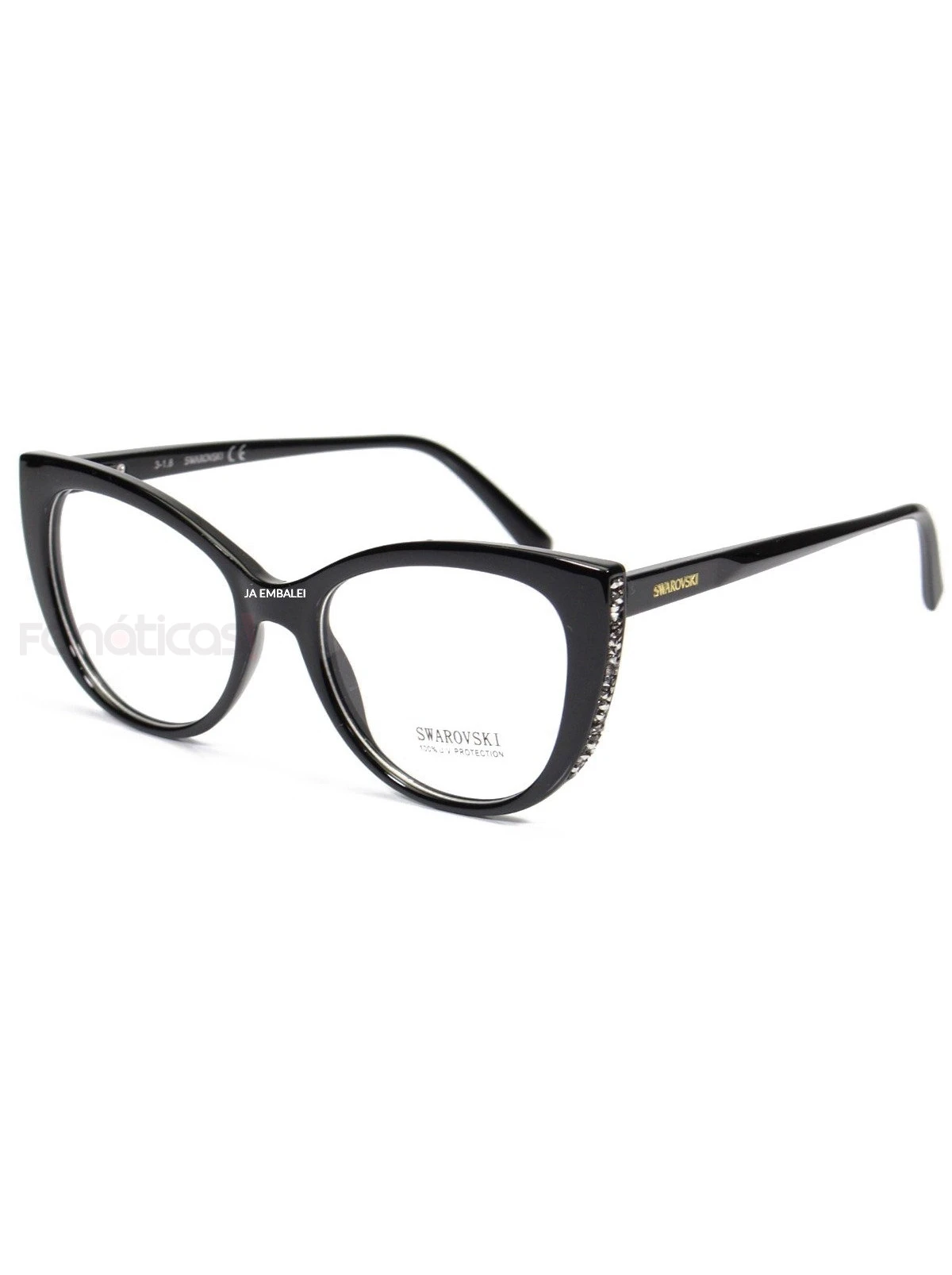 Armação de Óculos Gatinho SK5291 Preto