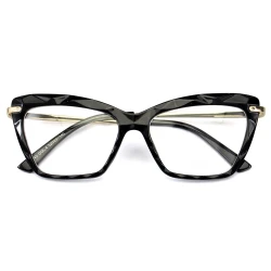 Armação de Óculos Gatinho DG5025 Diamante Preto