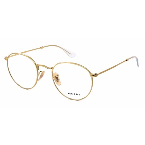 Armação de Óculos Redonda Round Dourada