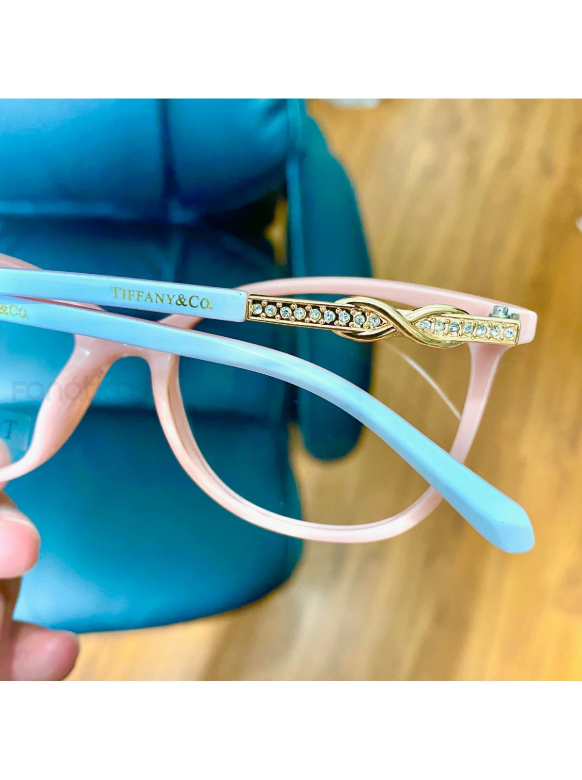 Armação de Óculos Oval TF2143 Branco e Rosa