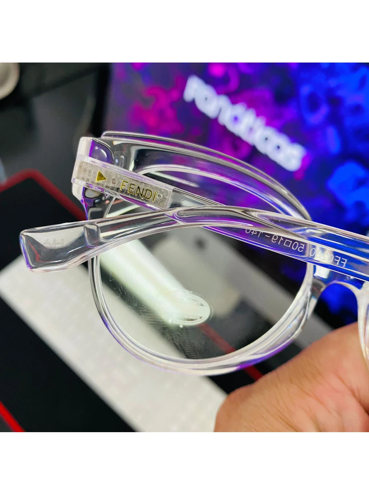 Armação de Óculos Gatinho FF0280 Transparente