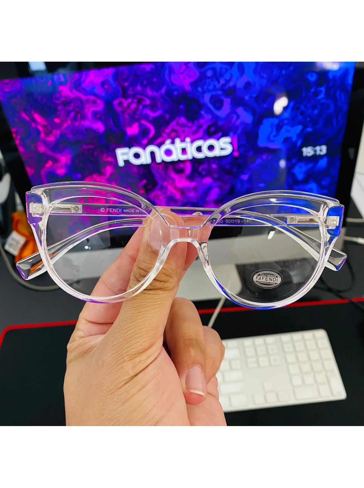 Armação de Óculos Gatinho FF0280 Transparente